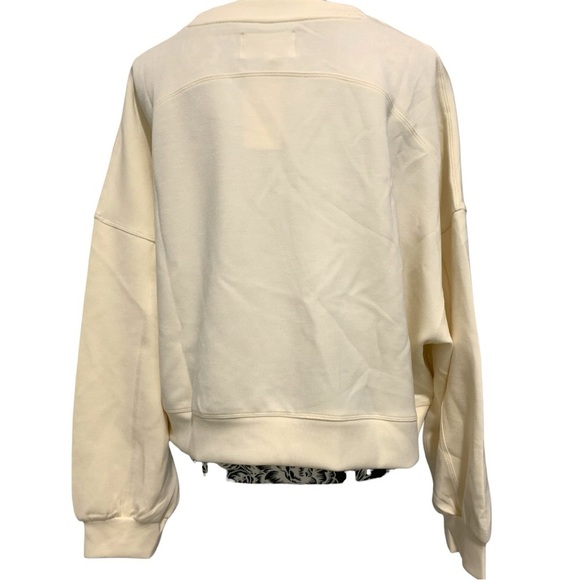 Simply Southern Off White/Cream Cropped Sweatshirt/Top - Picture 6 of 6